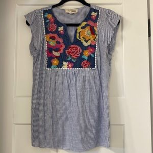 Boutique embroidered top